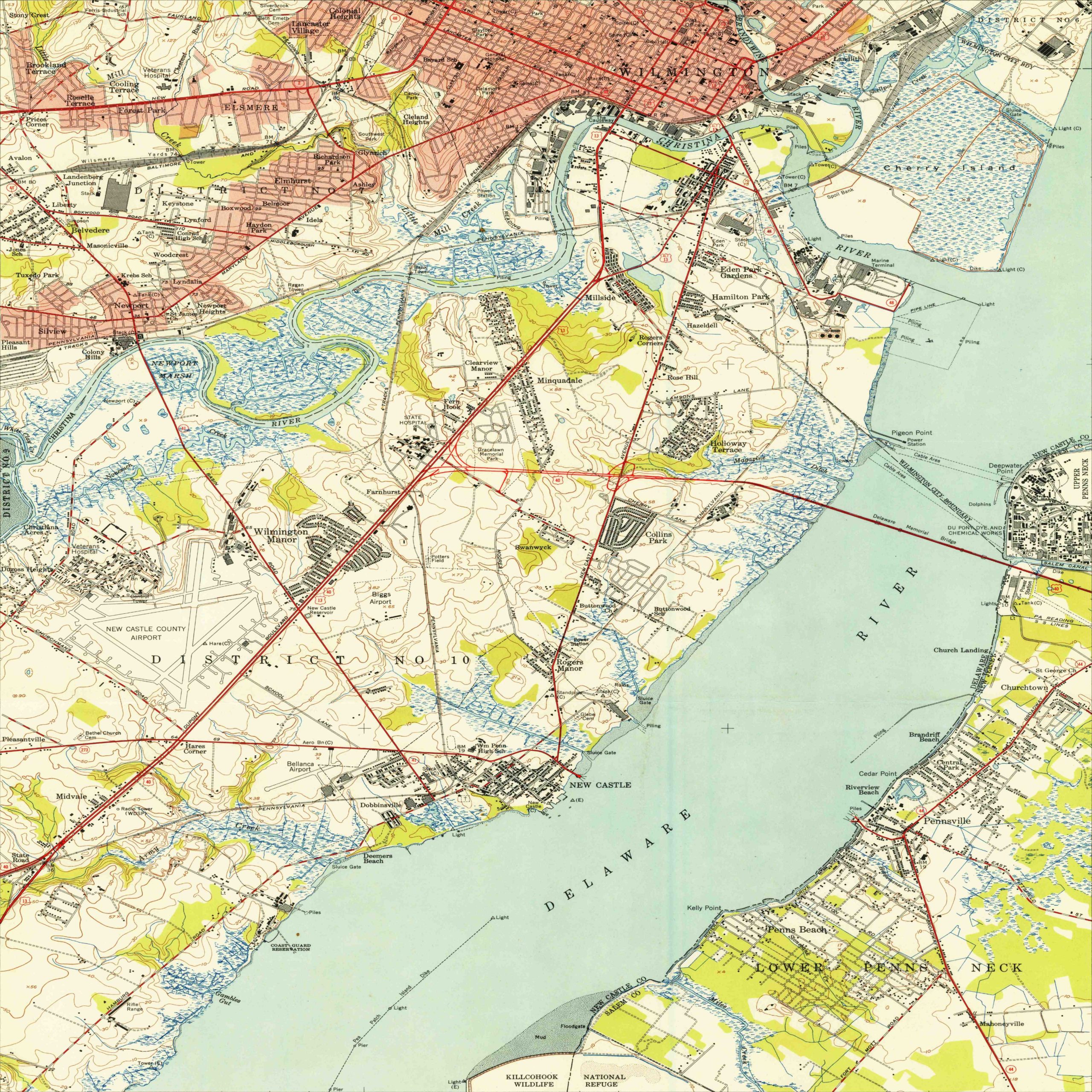 1948 Wilmington, DE and surroundings